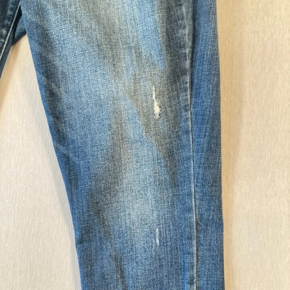 Judy Blue Women 14W Capri Fit Jeans Distressed Medium Wash 20